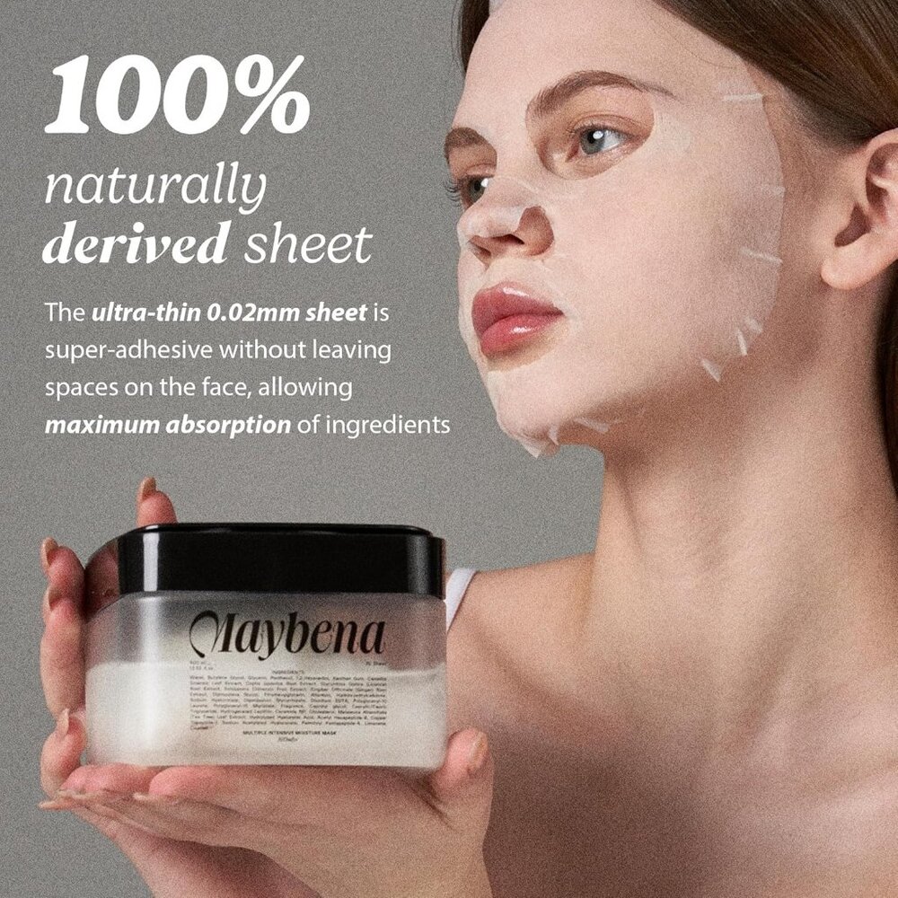 Maybena Retonini Facial Treatment Mask 11.83 Fl Oz 350ml 30 Sheets For Personal